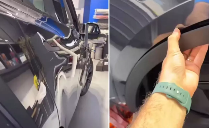 Teslanın ən çox seçilən modeli ilə tanış olan vətəndaşı gördükləri şoka saldı - VİDEO