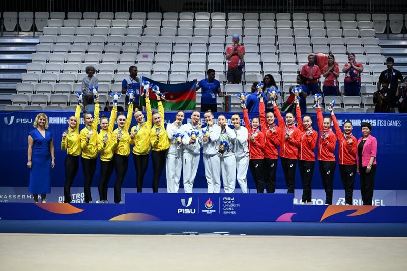 Universiadada gimnastlarımız qızıl medal qazanıb - FOTO