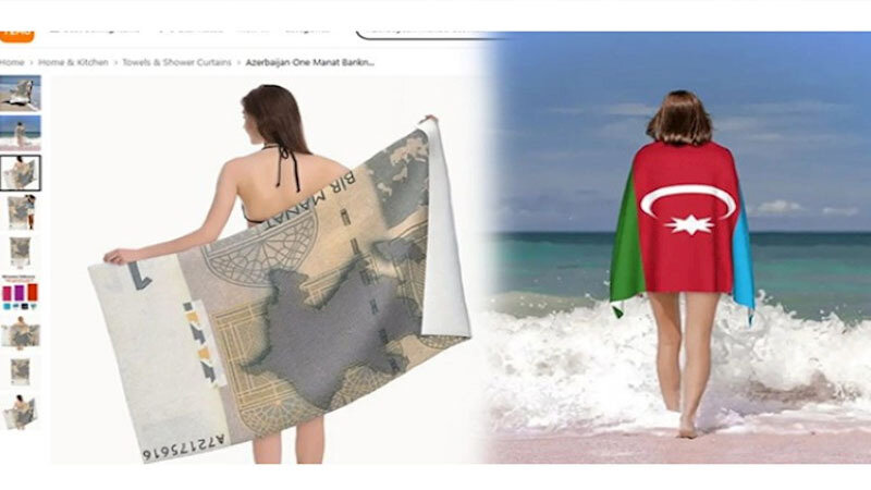 Üzərində manatın əks olunduğu dəsmallar - Qanun buna nə deyir?