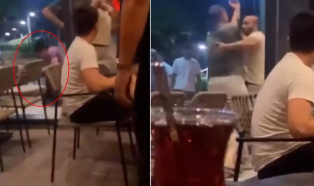 Xəyanət anı kafedə ortaya çıxdı: 40 yaşlı kişi xəstəxanalıq oldu