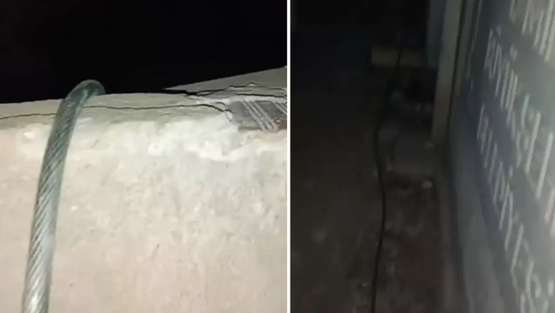 Vətəndaş məzarlıqdakı xeyir çeşməsindən evinə su çəkdi