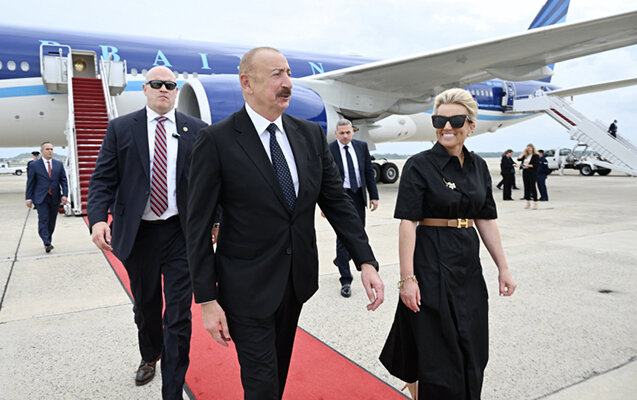 Prezident Vaşinqtondadır - Fotolar