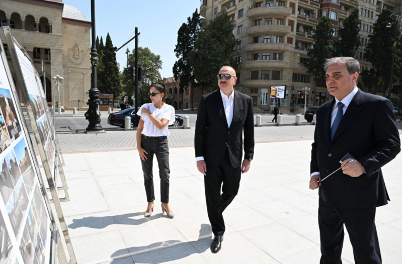 İlham Əliyev və Mehriban Əliyeva Gəncə şəhərində olublar