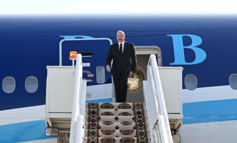 Azərbaycan Prezidenti İlham Əliyev Türkmənistanda işgüzar səfərdədir