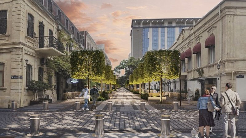 Bu küçədə maşınların hərəkəti qadağan olunur - Piyada zonası yaradılır