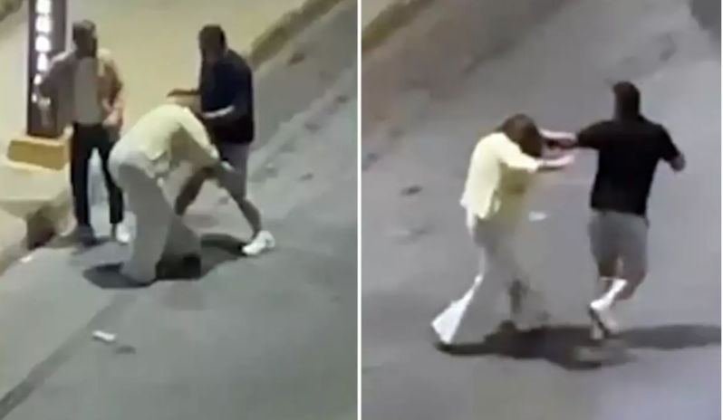 Küçənin ortasında döydüyü qadını saçından sürüyərək maşına mindirdi - VİDEO