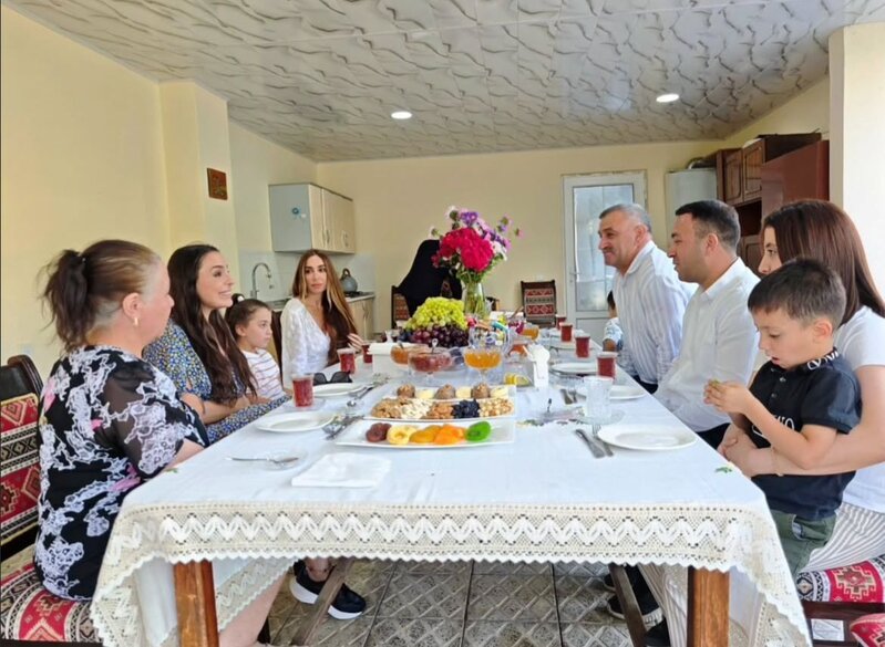 Leyla və Arzu Əliyevalar Şamaxıda - Fotolar