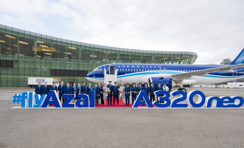 AZAL donanmasına yeni "Airbus A320neo" təyyarəsini əlavə etdi - Fotolar