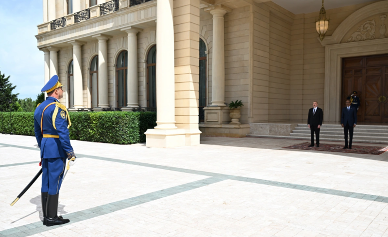 Ruanda prezidentinin rəsmi qarşılanma mərasimi olub