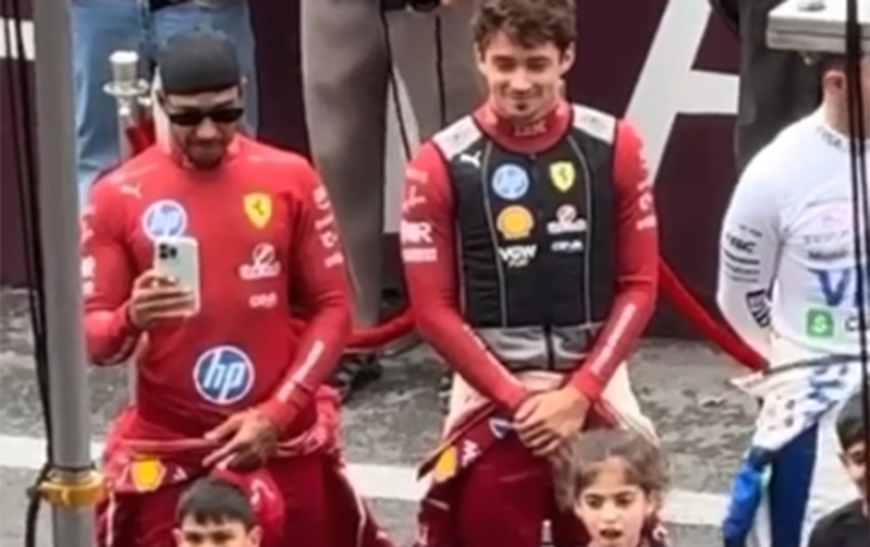 Həmilton himnimizi oxuyan uşaqları videoya çəkdi - Video