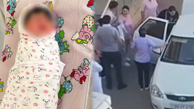 24 yaşlı ananın 4-cü uşağı maşında doğuldu (VİDEO)