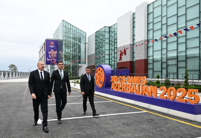 Prezident İlham Əliyev Yevlax Olimpiya İdman Kompleksinin açılışında iştirak edib