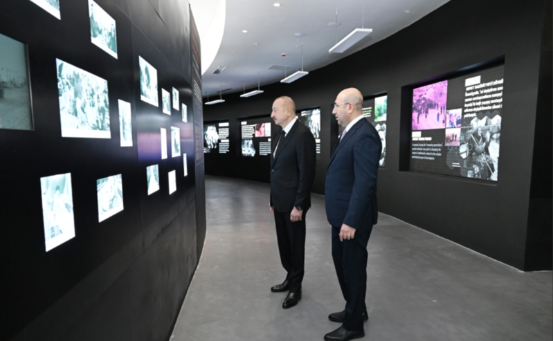 Prezident İlham Əliyev Gəncə Memorial Kompleksinin açılışında iştirak edib