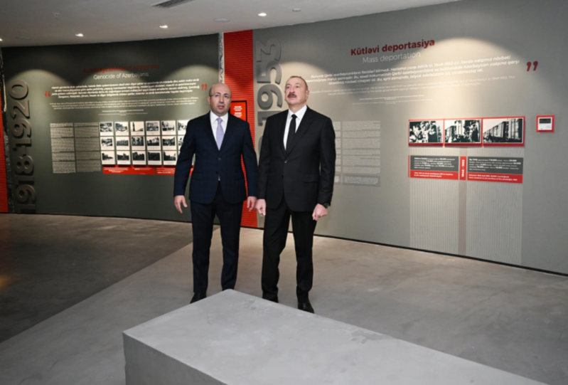 Prezident İlham Əliyev Gəncə Memorial Kompleksinin açılışında iştirak edib