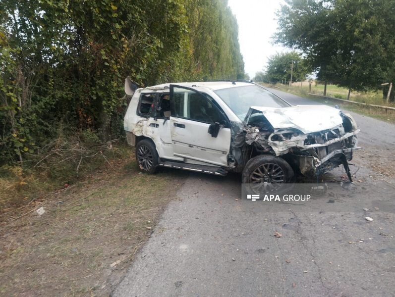 Şəhid qardaşı qəzada yaralandı - Fotolar