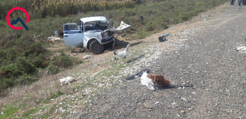 Biləsuvarda ağır qəza - Fotolar