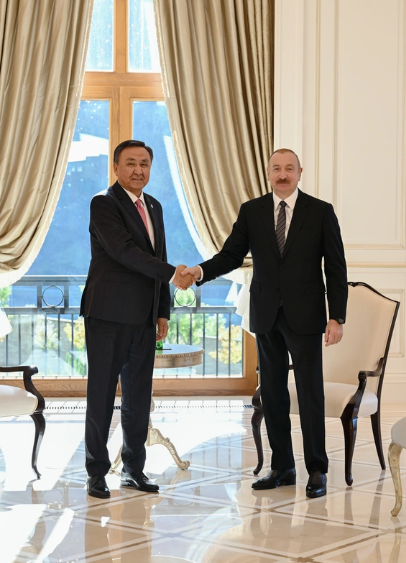 İlham Əliyev Qəbələdə Türk Dövlətləri Təşkilatının baş katibini qəbul edib