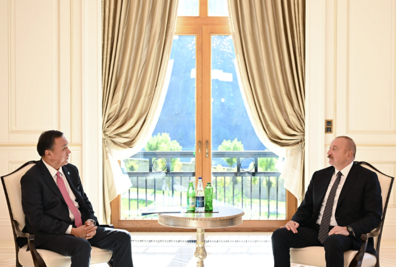 İlham Əliyev Qəbələdə Türk Dövlətləri Təşkilatının baş katibini qəbul edib