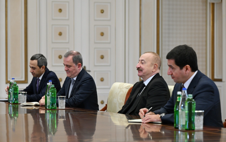 Prezident İlham Əliyev Estoniyanın xarici işlər nazirini qəbul edib