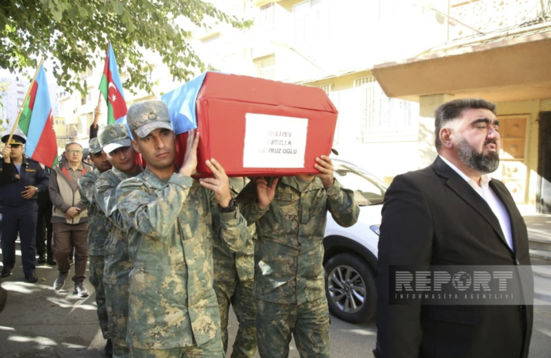 İtkin şəhidimizlə vida mərasimi keçirildi - Fotolar