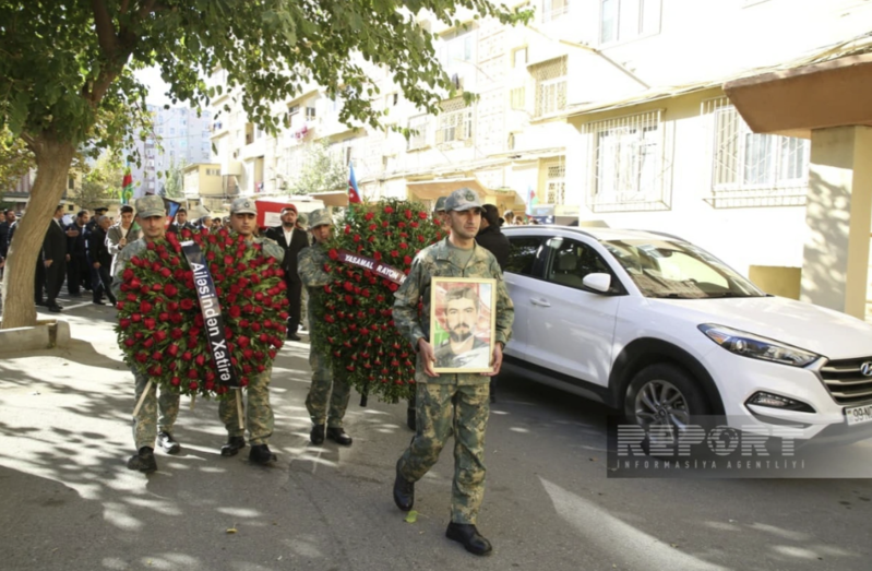İtkin şəhidimizlə vida mərasimi keçirildi - Fotolar