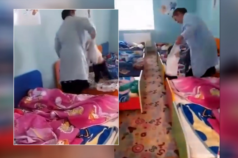 Bağçada azyaşlıya qarşı şiddət göstərən dayə işdən ÇIXARILIB - GÖRÜNTÜLƏR