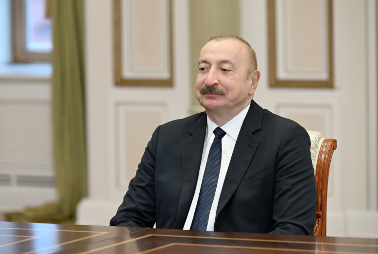 İlham Əliyev Ərəb Koordinasiya Qrupuna daxil olan üzv qurumların rəhbər şəxslərini qəbul edib