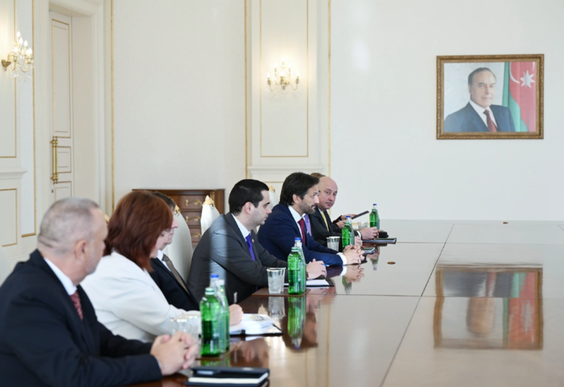 İlham Əliyev Slovakiya baş nazirinin müavininin başçılıq etdiyi nümayəndə heyətini qəbul edib