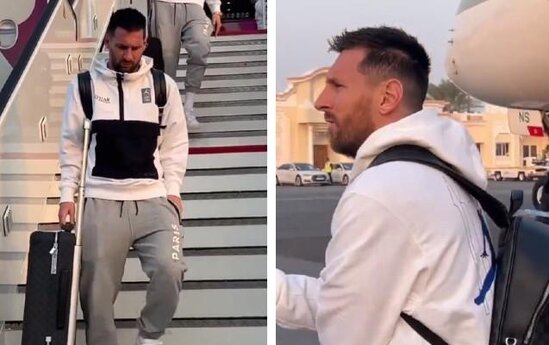 Messi Ronaldo ilə qarşılaşmaq üçün Səudiyyə Ərəbistanına getdi - Video