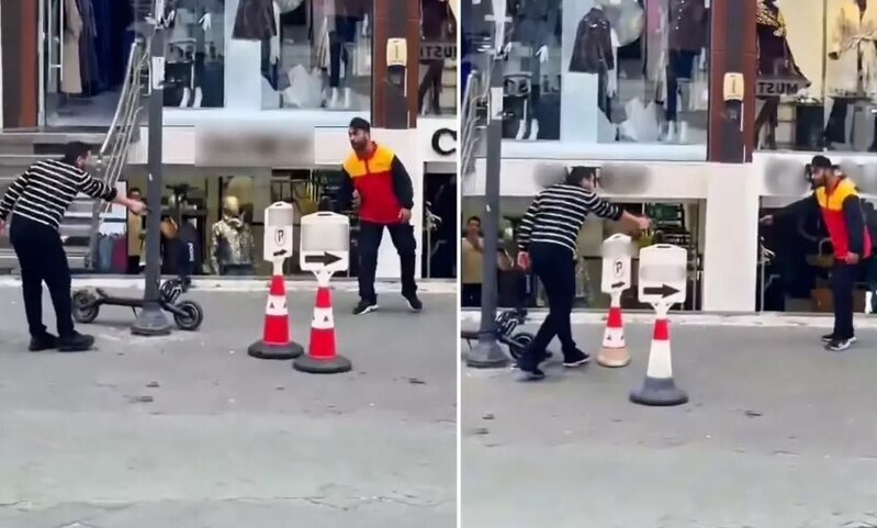 Yolun ortasında kuryeri silahla vurdu