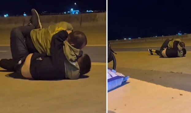 TIR-a çırpılan avtomobil paramparça oldu - VİDEO