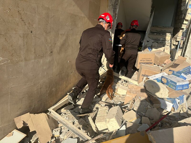 Partlayışda yaralananlar belə xilas olundu - Video - Fotolar