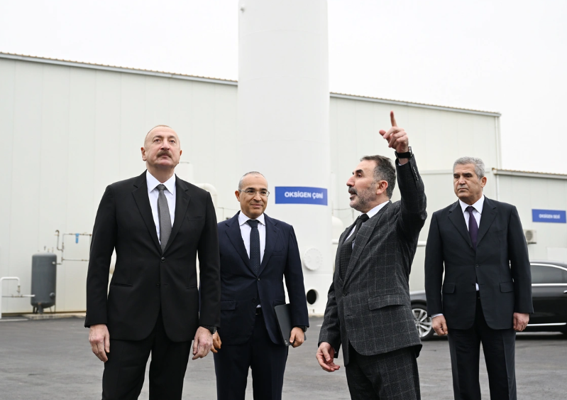 İlham Əliyev AZWOOL mineral daş yunu zavodunun açılışında iştirak edib