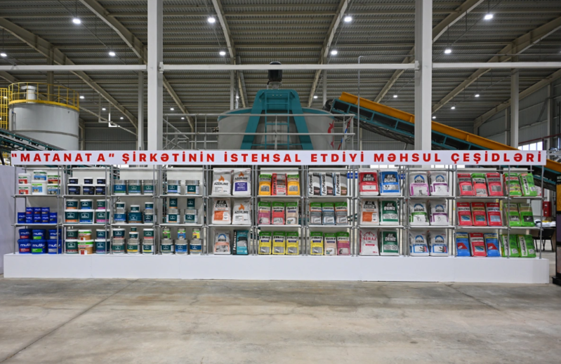 İlham Əliyev AZWOOL mineral daş yunu zavodunun açılışında iştirak edib