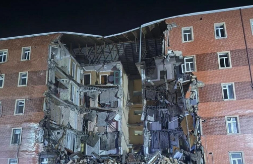 Goranboyda çökən binanın sakinləri ilə bağı QƏRAR