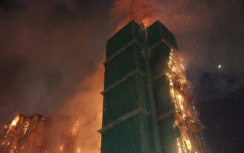 Honkonqdakı yanğında ölənlərin sayı artdı - Yenilənib