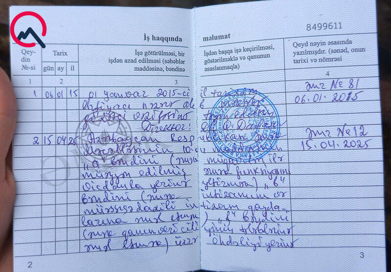 "Mal-qarasını otarmadığım üçün məni işdən çıxardı" - Direktordan cavab