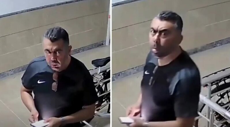 Bina komendantının həyat yoldaşını qətlə yetirən qatilin qorxu filmlərini xatırladan görüntüləri ortaya çıxdı - VİDEO