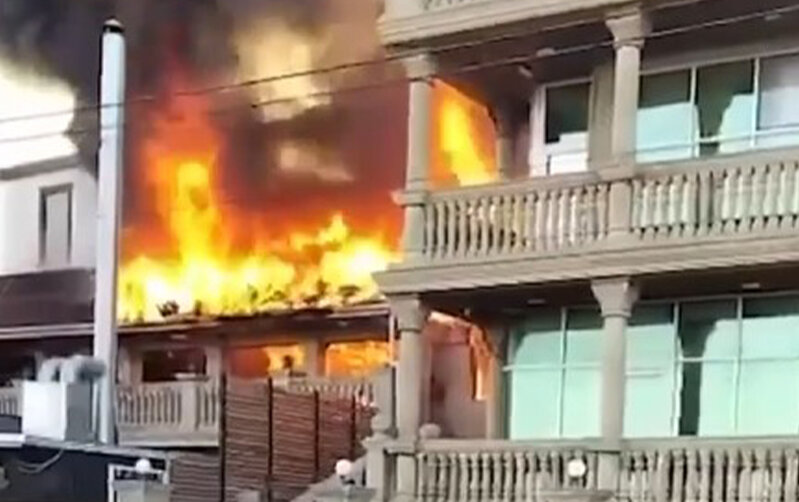 Restorandakı yanğın söndürüldü - Video - Yenilib