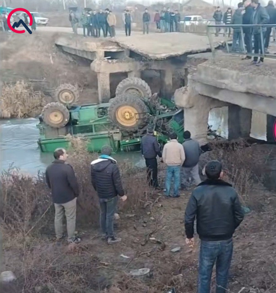 Körpü uçdu, kanala düşən kombayn sürücüsü öldü - Foto