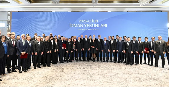 İlham Əliyev 2025-ci ilin idman yekunlarına həsr olunan mərasimdə iştirak edib