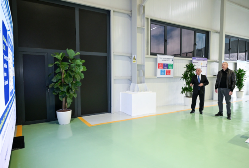 İlham Əliyev Ağdərə rayonunda "Qozlukörpü" Su Elektrik Stansiyasının açılışında iştirak edib