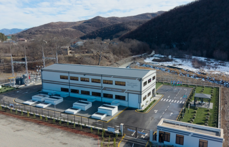 İlham Əliyev Ağdərə rayonunda "Qozlukörpü" Su Elektrik Stansiyasının açılışında iştirak edib