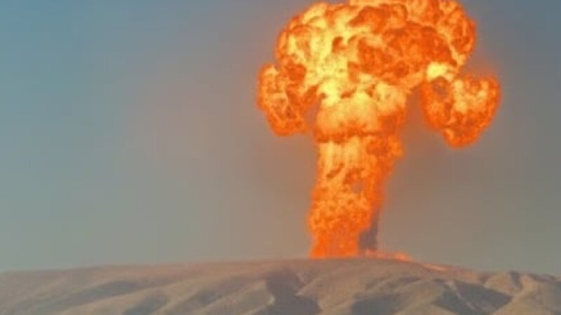 Azərbaycanda güclü palçıq vulkanı püskürdü (FOTO)