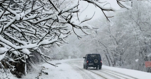 Bakı-Şamaxı-Yevlax yolu buz bağladı (FOTO)