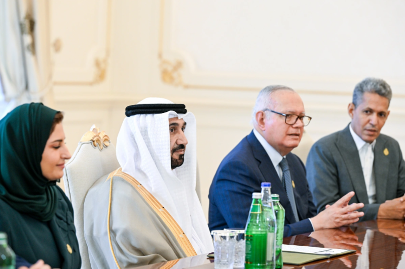 İlham Əliyev Ərəb Parlamentinin prezidentini qəbul edib