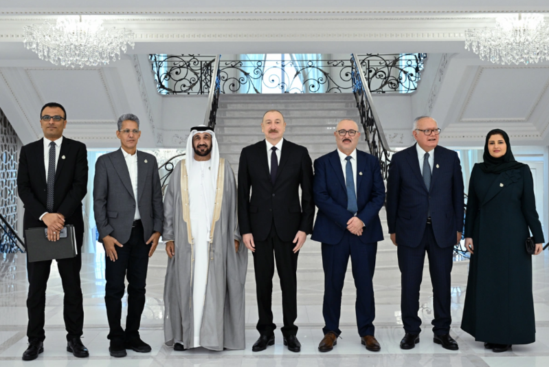 İlham Əliyev Ərəb Parlamentinin prezidentini qəbul edib