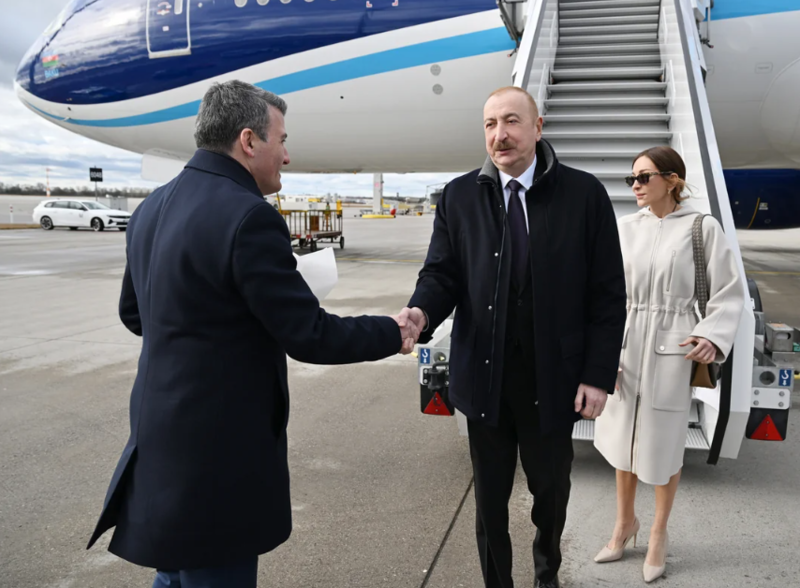 Prezident İlham Əliyev Almaniyaya səfərə gedib