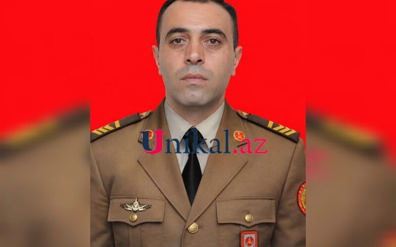 Xidməti vəzifəsini yerinə yetirərkən faciəli şəkildə ölən FHN əməkdaşının fotosu