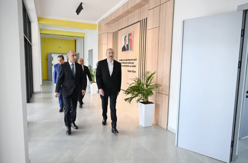 İlham Əliyev Lənkəran Dövlət Peşə Təhsil Mərkəzinin açılışında iştirak edib
